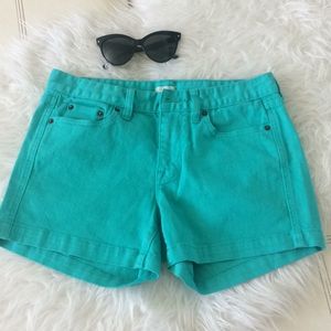 J Crew green shorts